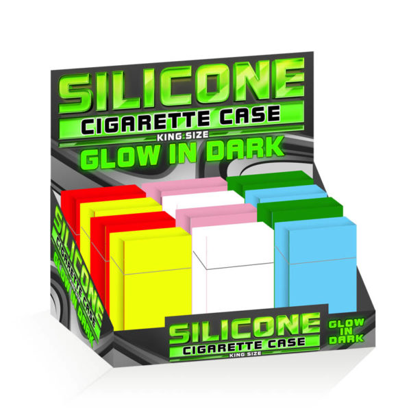 Silicone Cigarette Case 85mm Glow in Dark Design