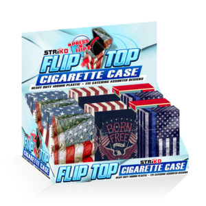 STRíKO™ Flip-Top Cigarette Case 100mm Americana Designs
