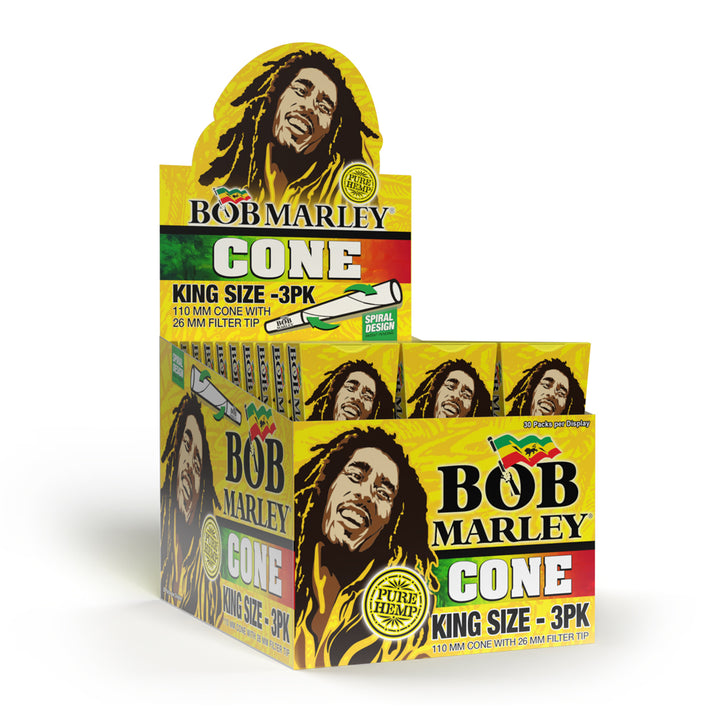 Bob Marley® Pure Hemp - King Size - Pre-Rolled Cones - 3PK