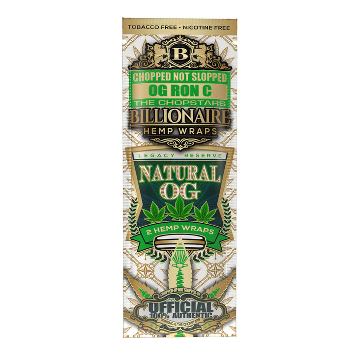OG RON C - Natural OG - Billionaire Hemp Wraps